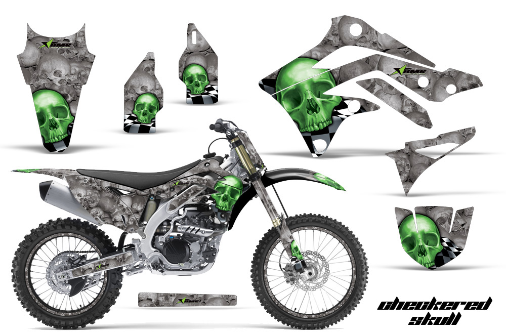 Kawasaki KX450F 2012 Graphics Kit CS GREEN KBG-NPs